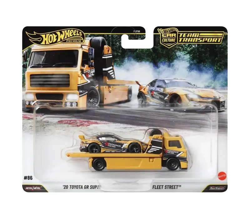HOT WHEELS TEAM TRANSPORT '20 TOYOTA GR SUPRA - FLEET STREET
