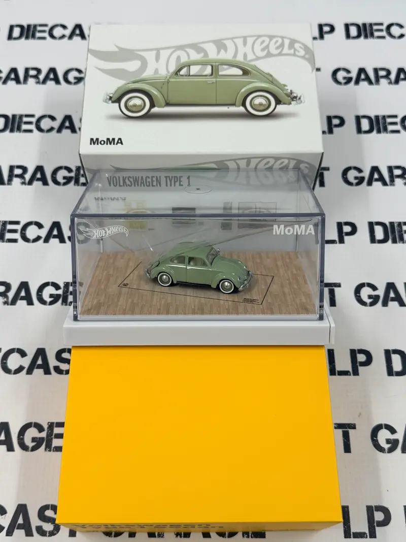 HOT WHEELS Volkswagen Type 1 Beetle MoMa Green Bug 1