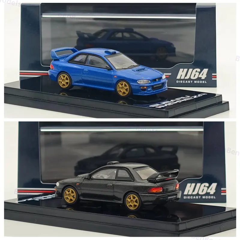 Impreza 22B STi Version GC8 Rally Base Car Diecast Model Hobby Japan 1/64