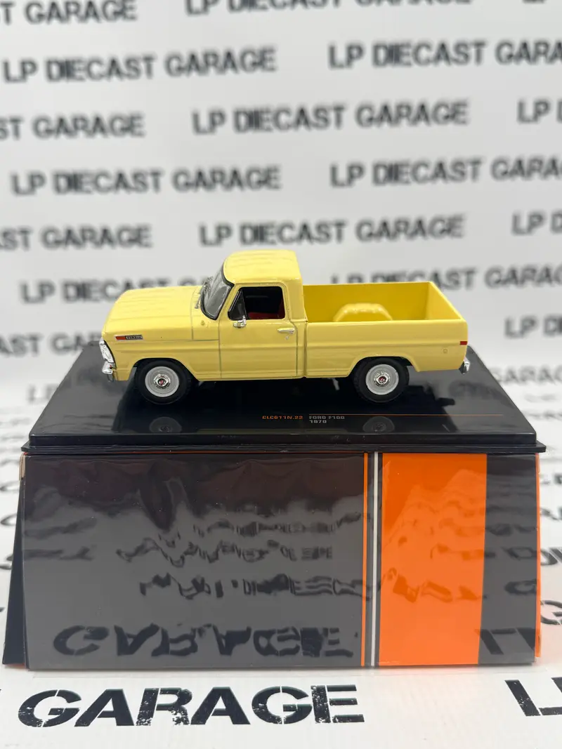IXO Models 1970 Ford F-100 Yellow Short Bed Pickup Truck 1