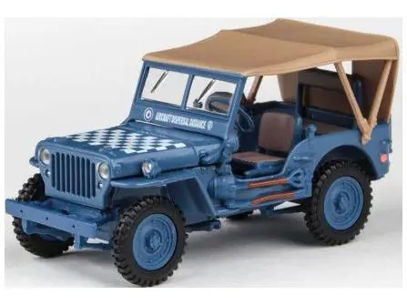 Jeep 1/4 Ton Military Soft Top Blue 1