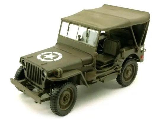 Jeep Willys 4x4 Soft Top 1.43 Scale Cararama Diecast Model Car