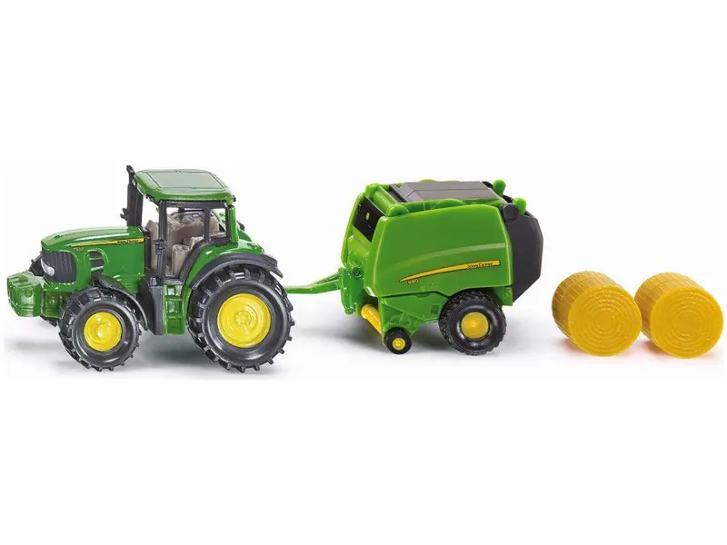 John Deere Tractor W/Baler 1