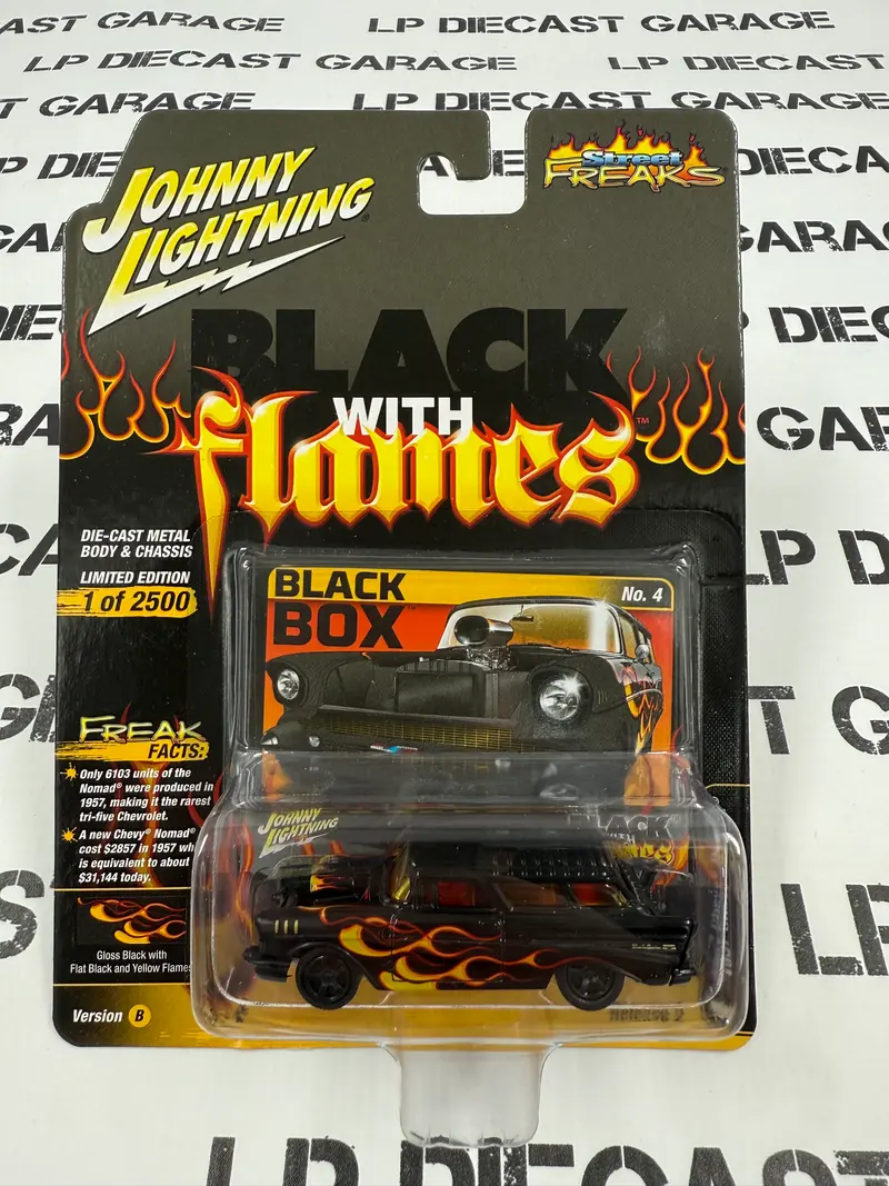 JOHNNY LIGHTNING 1957 Chevy Nomad Red Flames 1