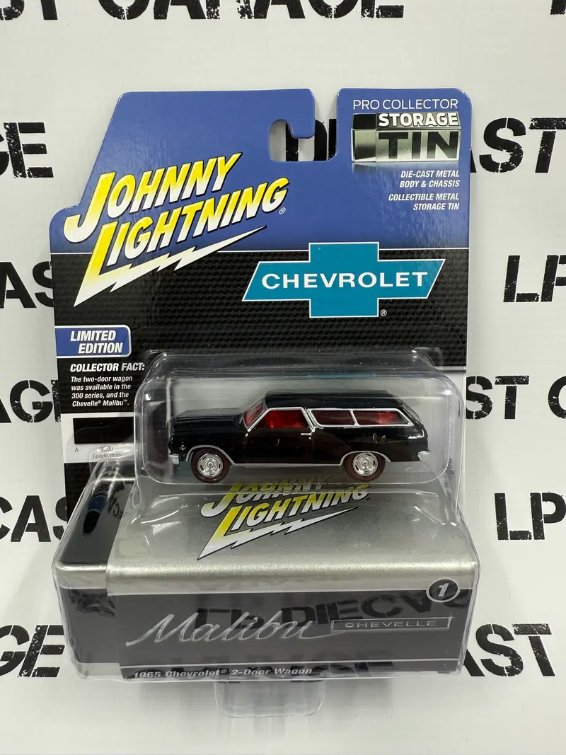 JOHNNY LIGHTNING 1965 Chevrolet Malibu Wagon Black 1