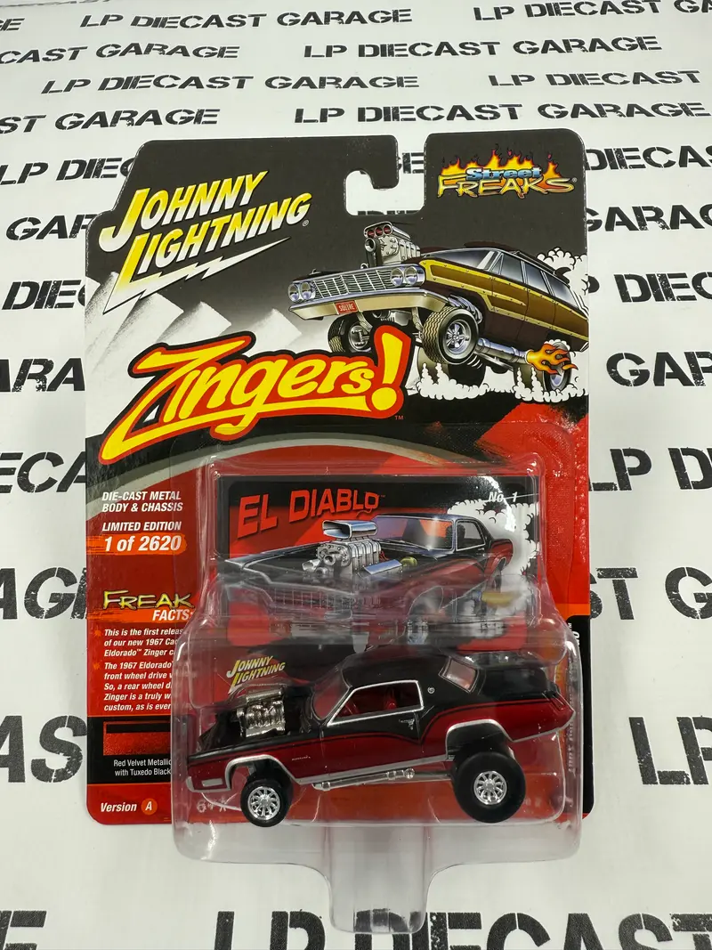 JOHNNY LIGHTNING 1967 Cadillac Eldorado Red Black 1