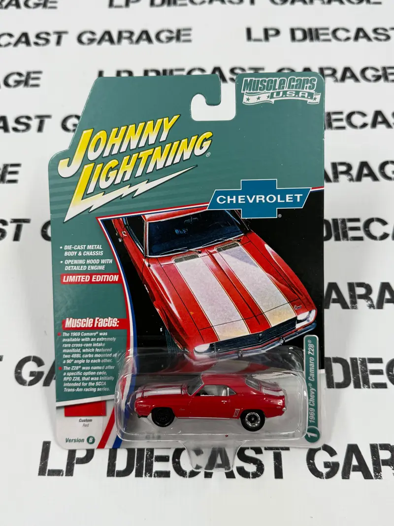 JOHNNY LIGHTNING 1969 Chevrolet Camaro Z28 Red 1