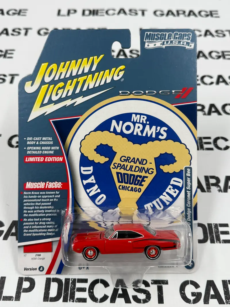 JOHNNY LIGHTNING 1970 Dodge Cornet Super Bee Orange 1