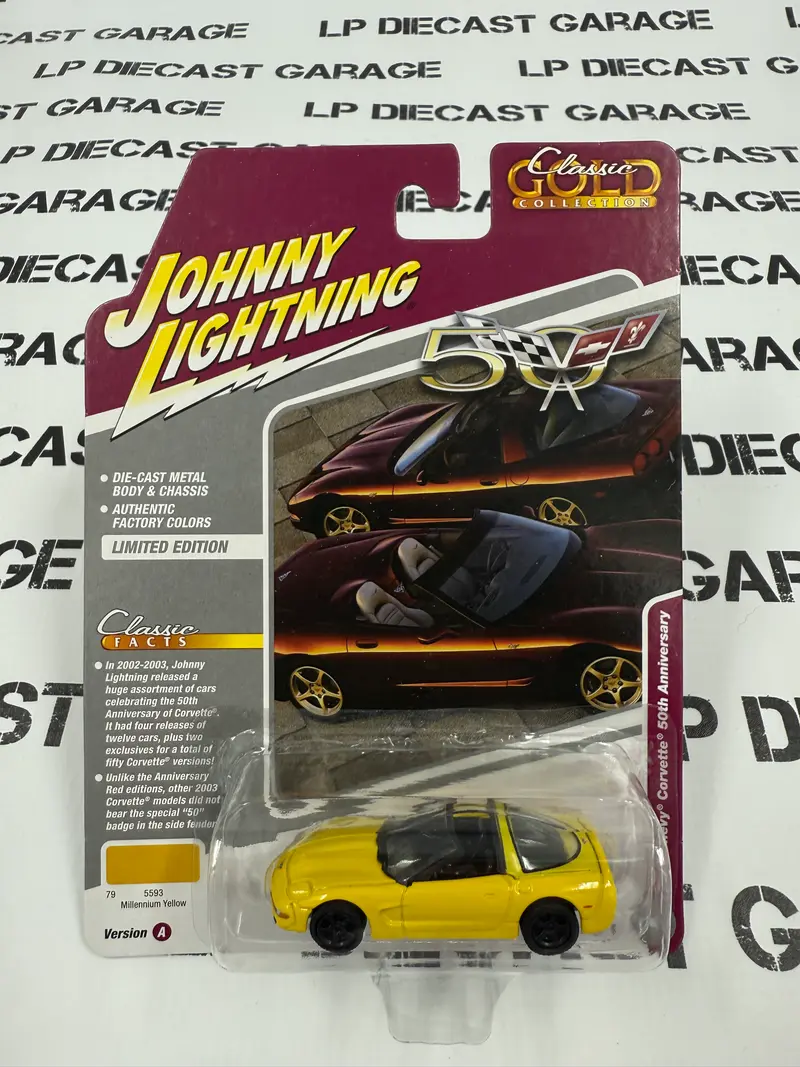 JOHNNY LIGHTNING 2003 Chevrolet Corvette Yellow 50th 1