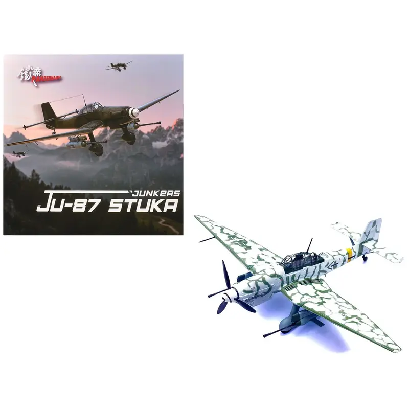Junkers Ju 87G2 Stuka Bomber Aircraft "10.(Pz)/SG 2 Immelmann Markisch Friedland Pomerania" (1945) German Luftwaffe "Wing" Series 1/72 Diecast Model by Panzerkampf