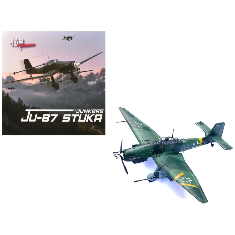 Junkers Ju 87G2 Stuka Bomber Aircraft "10.(Pz)/SG 2 Immelmann Oberst Hans-Ulrich Rudel Slovakia" (1944) German Luftwaffe "Wing" Series 1/72 Diecast Model by Panzerkampf