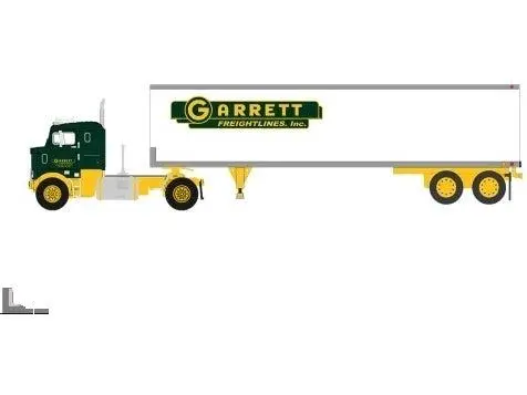 Kenworth Bullnose Green/Yellow 1950 Garrett Freightlines 1