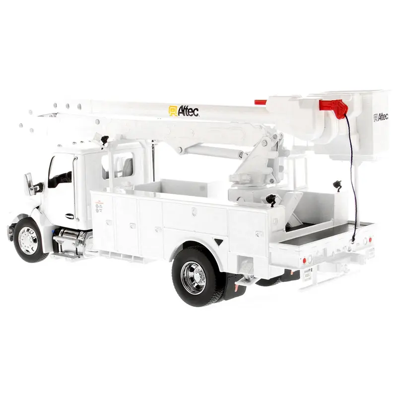 Kenworth T380 with Altec AA55 Aerial Service Truck White "Transport Series" 1/32 Diecast Model by Diecast Masters
