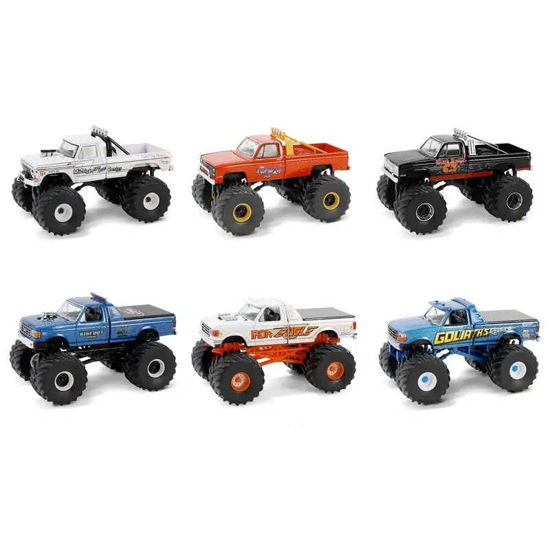 "Kings of Crunch" Set of 6 Monster Trucks Series 15 1/64 Diecast Model Trucks by Greenlight