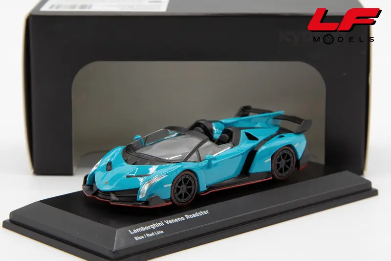 KYOSHO LAMBORGHINI VENENO ROADSTER 2013 LIGHT BLUE 07040A4 1