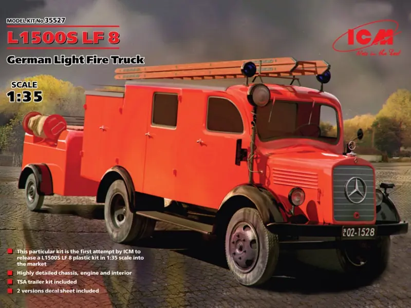 L1500S LF 8 GERMAN LIGHT FIRE TRUCK KIT 1
