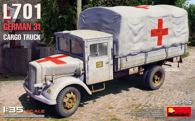 L701 GERMAN 3t CARGO TRUCK RED CROSS KIT 1