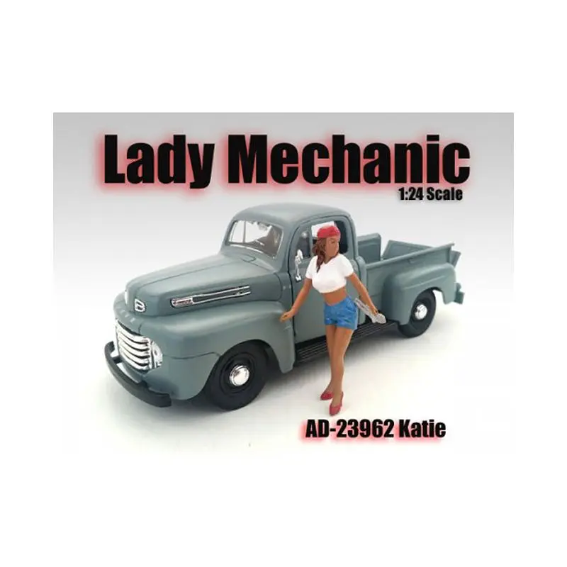 Lady Mechanic Katie Figurine for 1/24 Scale Models by American Diorama