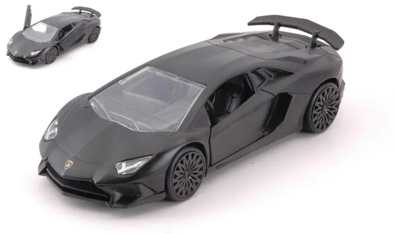 LAMBORGHINI AVENTADOR SV MATT BLACK cm 12,5 - Jada Toys - JADA30109BK