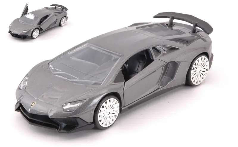 LAMBORGHINI AVENTADOR SV METALLIC GREY cm 12,5 - Jada Toys - JADA30109GY