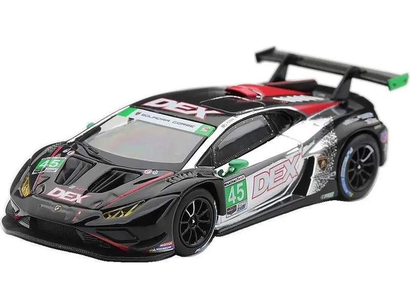 Lamborghini Huracan GT3 EVO2 Dex #45 IMSA Chevrolet GP 2025 Wayne Taylor Blister Packaging 1