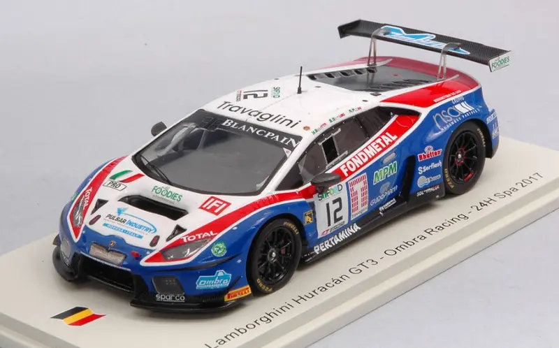 LAMBORGHINI HURACAN GT3 N.12 24 H SPA 2017 BERETTA-GATTUSO-PICCINI 1