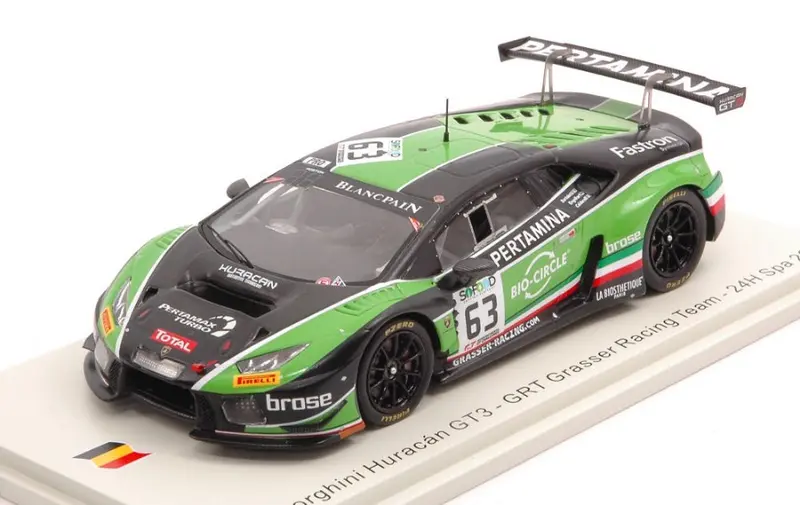 LAMBORGHINI HURACAN GT3 N.63 24 H SPA 2017 BORTOLOTTI-CALDARELLI-ENGELHA - Spark Model - SB297