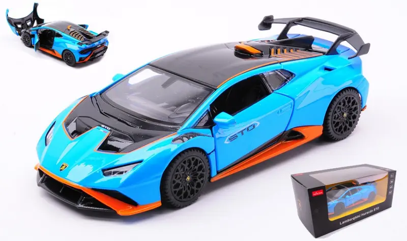 LAMBORGHINI HURACAN STO WITH SOUND LIGHT BLUE 1