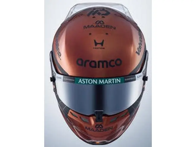 Lance Stroll F1 British GP 2026 Helmet 1
