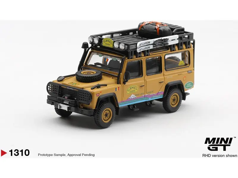 Land Rover Defender 110 1998 Camel Trophy Tierra Del Fuego CT.36 Romania (RHD) Blister Packaging 1