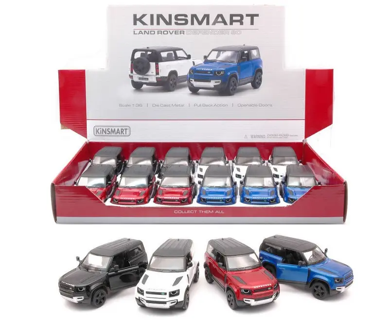 LAND ROVER DEFENDER 90 2020 COL.ASS.cm 12 - Kinsmart - KT5428D