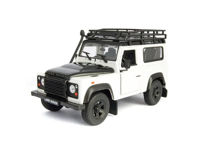 Land Rover Defender 90 with snorkel white 1