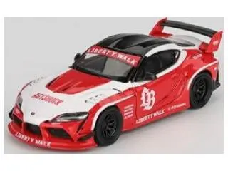 LB Works Toyota GR Supra Red/White (LHD) Blister Packaging 1