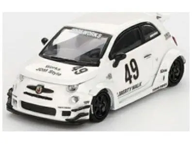 LB-Works X Abas Works Abarth 595 Gara White (LHD) (Blister Packaging) 1