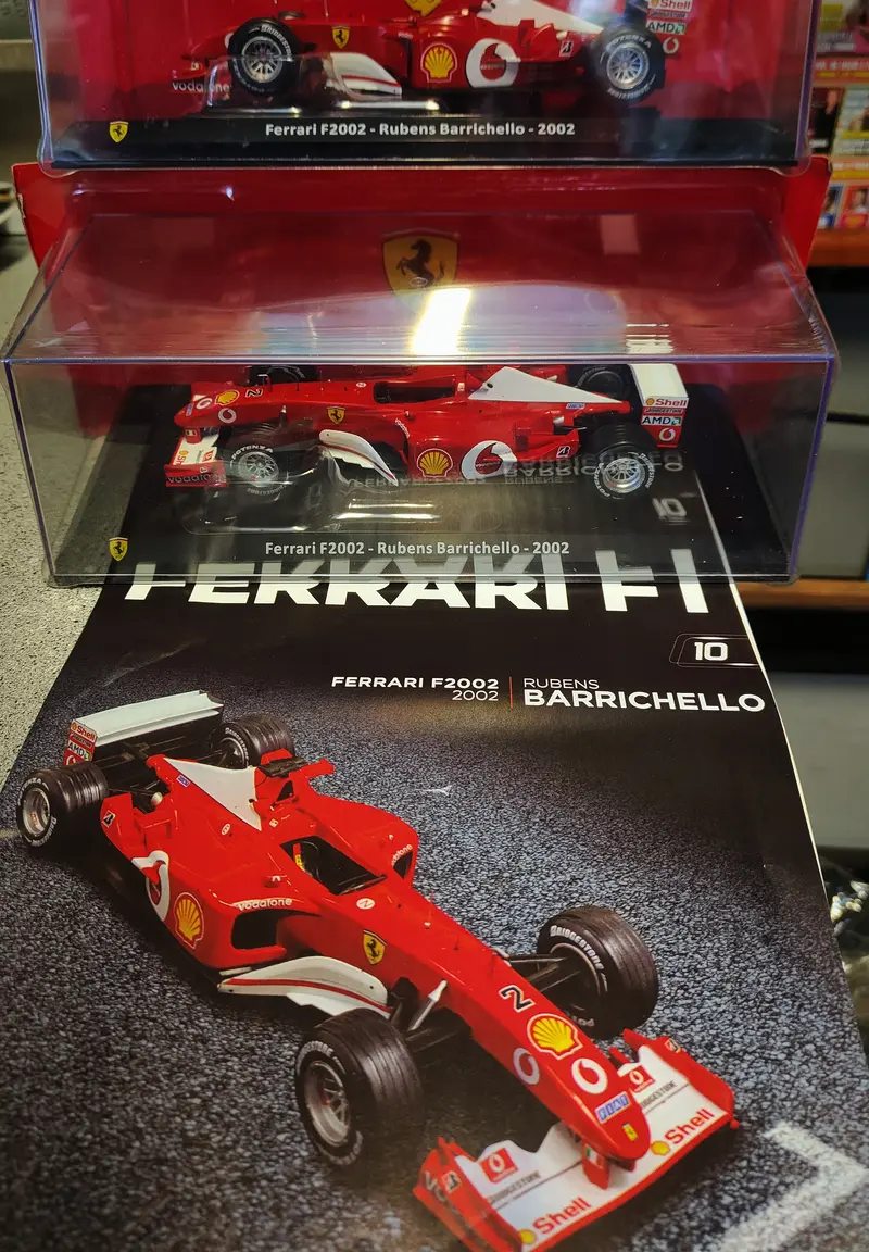 LE GRANDI FERRARI - F2002 di Rubens Barrichello uscita n 10- NUOVA con fascicolo