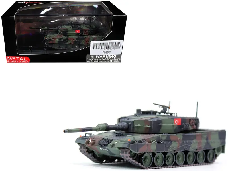 Leopard 2A4 Main Battle Tank "2nd Cavalry Armoured Brigade Turkey-Syria Border" (2016) Turkish Army "Armor Premium" Series 1/72 Diecast Model by Panzerkampf