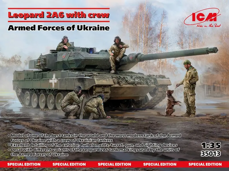 LEOPARD 2A6 OF THE ARMED FORCES OF UKRAINE W/CREW KIT 1
