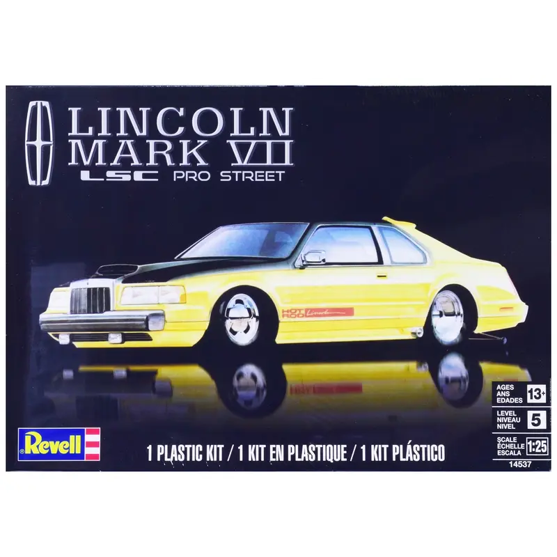 Level 5 Model Kit Lincoln Mark VII LSC Pro Street 1/25 Scale Model by Revell