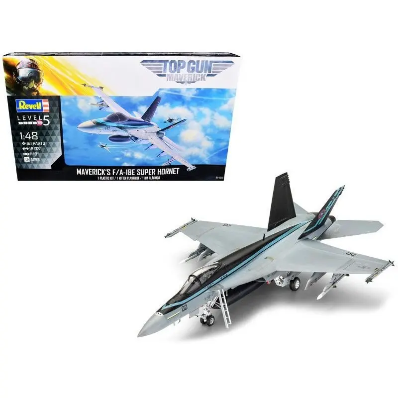 Level 5 Model Kit Maverick's F/A-18E Super Hornet Jet "Top Gun