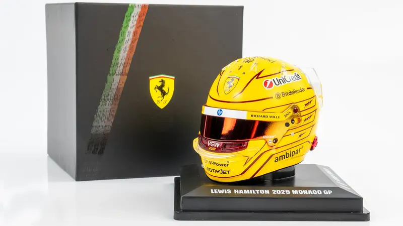 Lewis Hamilton - 2025 - Helmet Ferrari - Monaco GP - 1