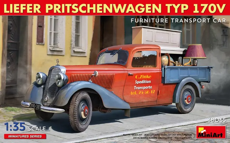 LIEFER PRITSCHENWAGEN TYP 170V FURNITURE TRANSPORT CAR KIT 1