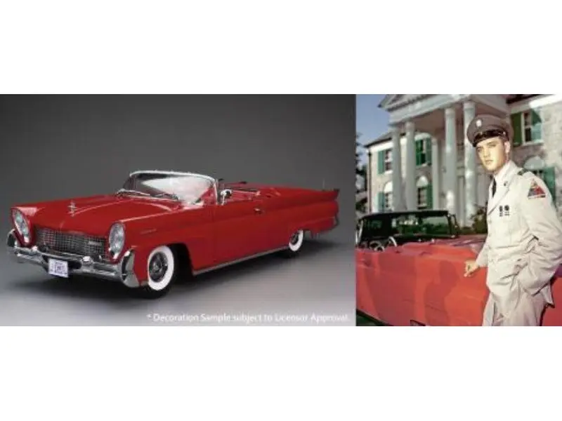 Lincoln Continental Mk3 Open Convertible Elvis Presley Red (with figure) 1958 1