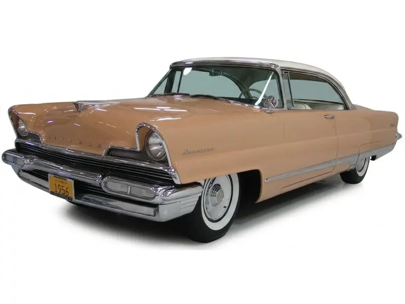 Lincoln Premiere Hard Top Desert Buff / Starmist White Top 1956 1
