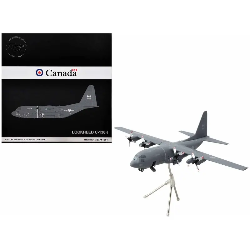 Lockheed C-130H Hercules Transport Aircraft "Royal Canadian Air Force" (130333) Gray "Gemini 200" Series 1/200 Diecast Model Airplane by GeminiJets
