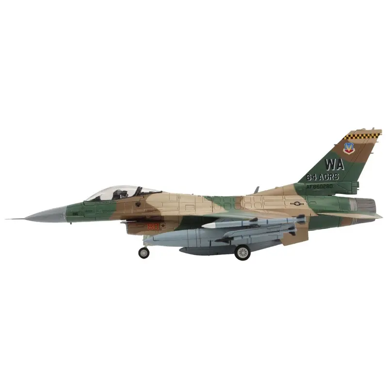 Lockheed F-16C Fighting Falcon Fighter Aircraft "Lizard 64th Aggressor Squadron Commander" (2009-2010) United States Air Force "Air Power Series" 1/72 Diecast Model by Hobby Master