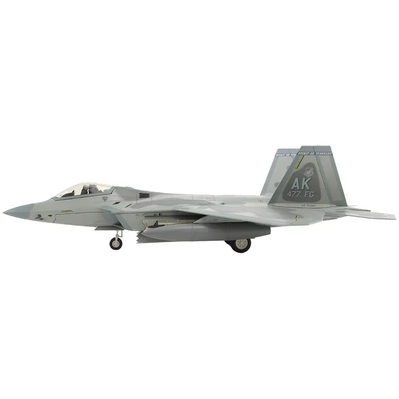 Lockheed F-22A Raptor Stealth Aircraft "07-4147 Spirit of Tuskegee Elmendorf AFB" (2013) United States Air Force "Air Power Series" 1/72 Diecast Model by Hobby Master