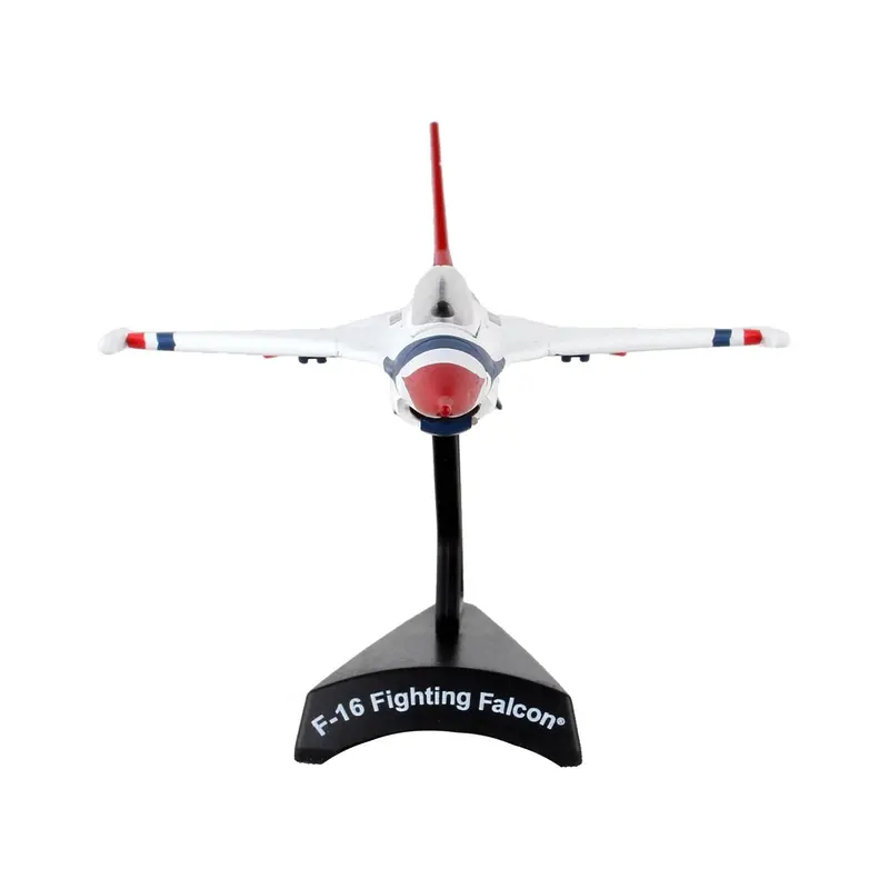 Lockheed Martin F-16 Fighting Falcon Fighter Aircraft "Thunderbirds" United States Air Force 1/126 Diecast Model Airplane by Postage Stamp