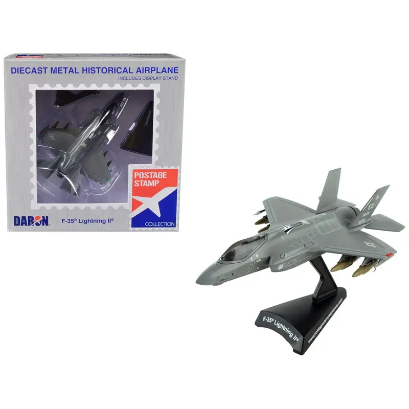 Lockheed Martin F-35 Lightning II Fighter Aircraft "AF08-0747 First in Service" United States Air Force 1/144 Diecast Model Airplane by Postage Stamp