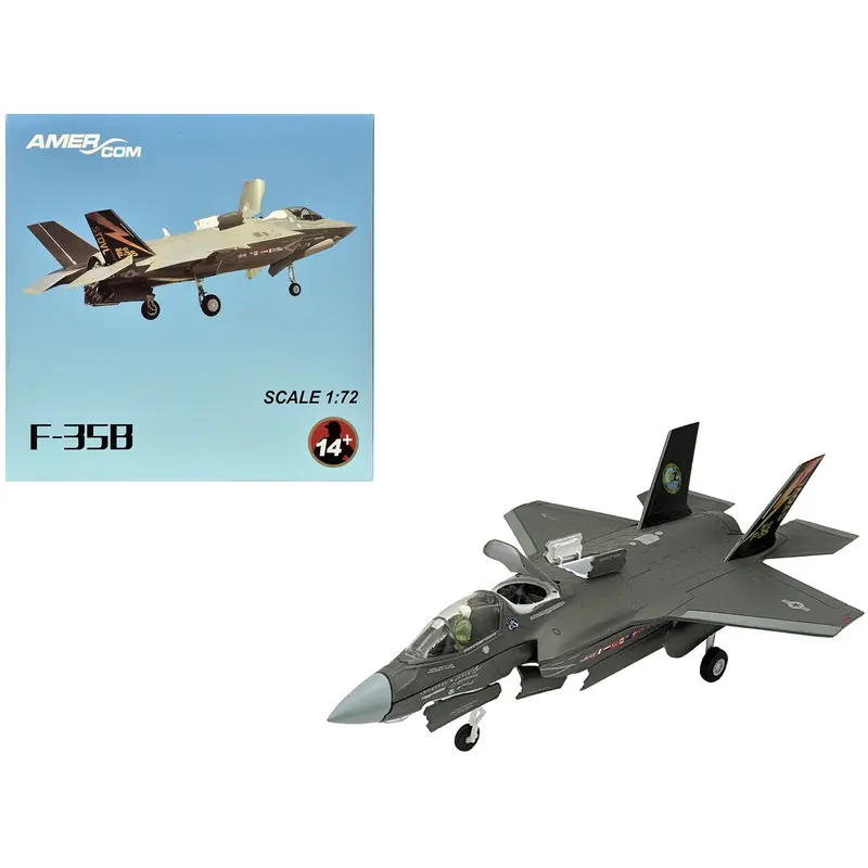 Lockheed Martin F-35B (STOVL) Lightning II Aircraft "BF-01 Prototype Air Test an Evaluation Squadron 23 (VX-23) Salty Dogs" (2009) United States Navy 1/72 Diecast Model Airplane