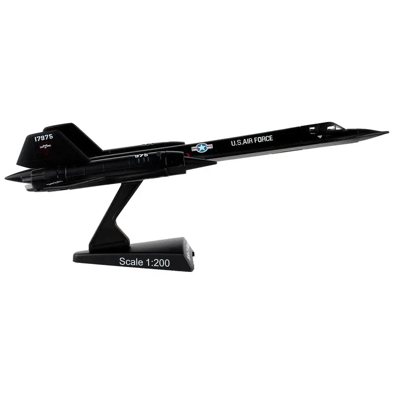Lockheed SR-71 Blackbird Aircraft "United States Air Force" 1/200 Diecast Model Airplane by Postage Stamp